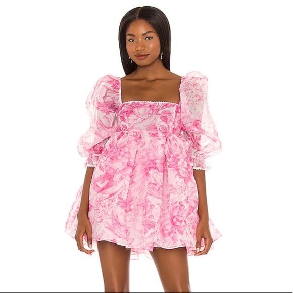 Selkie Pink Floral Long Sleeve Dress - Picture 2 of 8